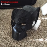 black panther printing-in progress image black panther civile war helmet 3d printable model
