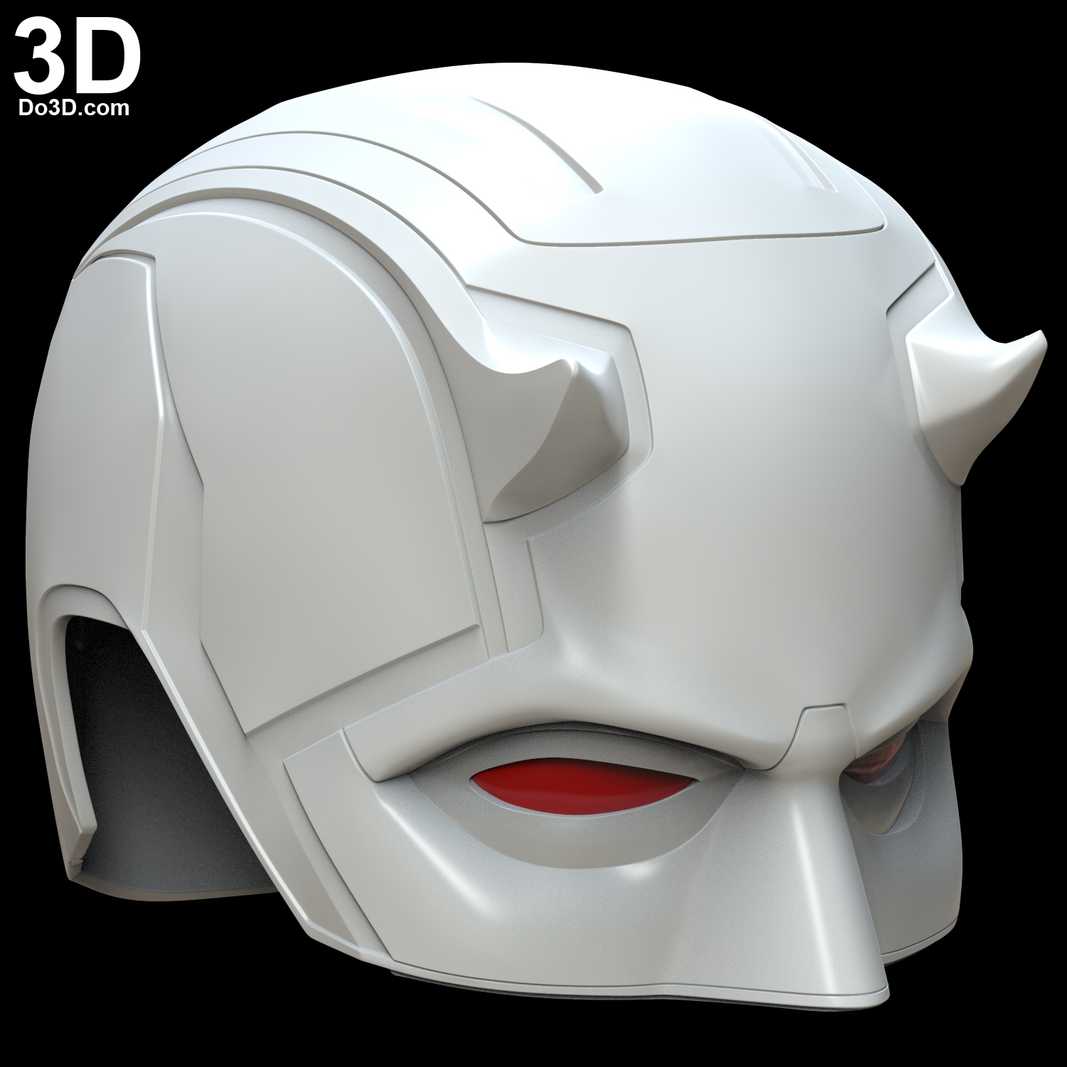 3D Printable Model Daredevil Helmet (Mask, Cowl) Print File Format
