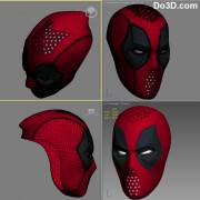 deadpool 3d printable mask model