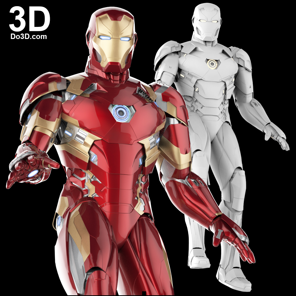 3D Printable Suit: Iron Man Mark XLVI 