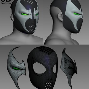 spawn-helmet-with-interchangable-eyes-with-amazing-spider-man-eye-3d-printable-face-shell-by-do3d-com
