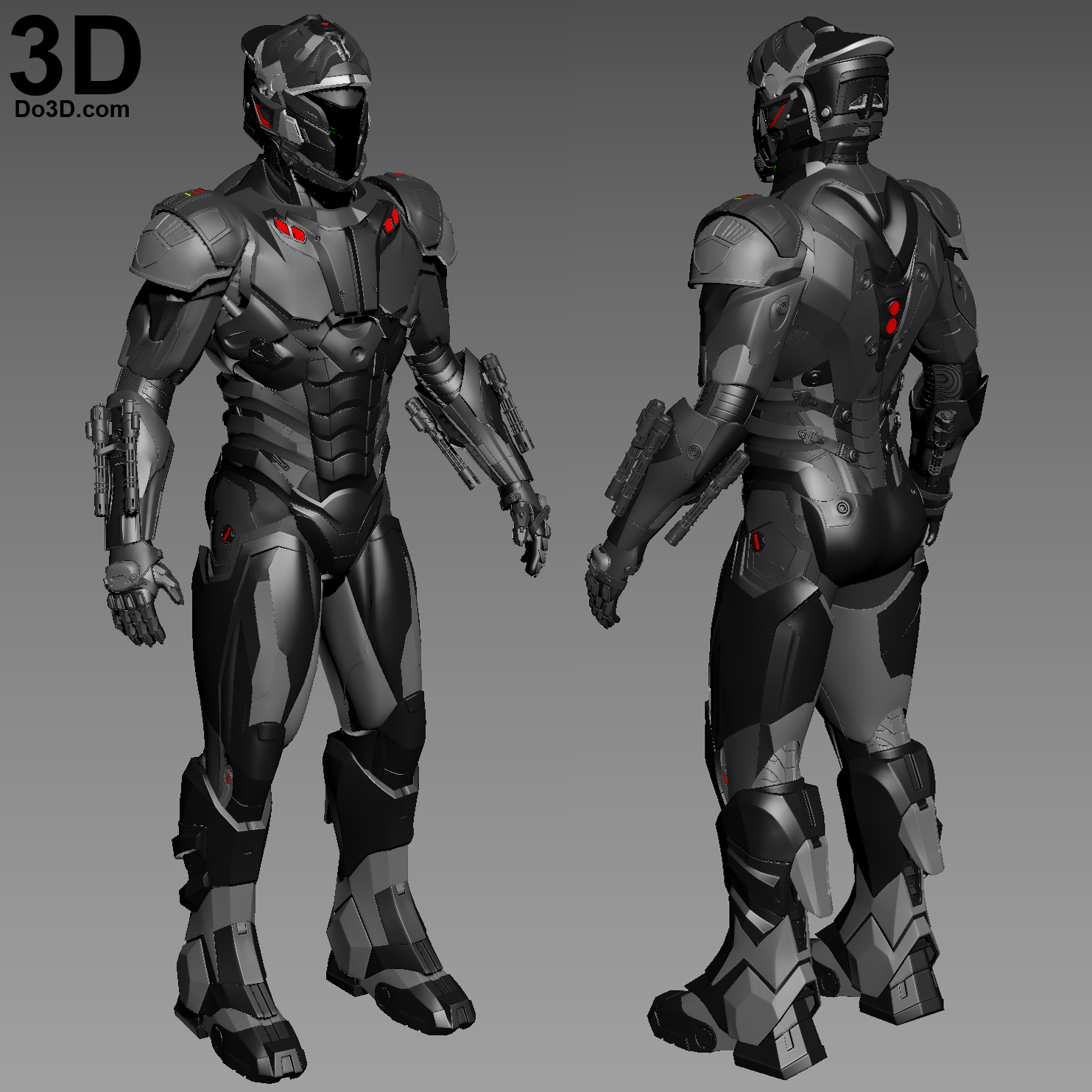3D Model: Armor (Robot Design Concept by Do3D) | Print File Format: – Do3D Portfolio