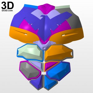 3D printable model nightwing beyond chest armor print file stl by do3d