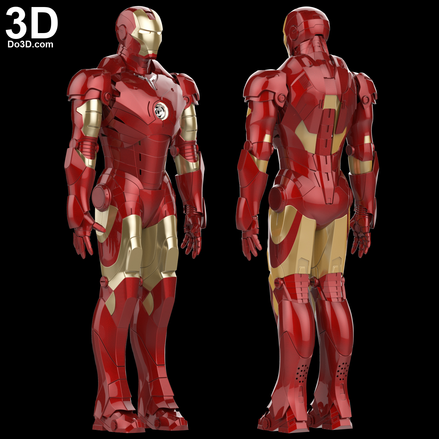20D Printable Model Iron Man Mark III Full Body Armor Suit MK 20 ...