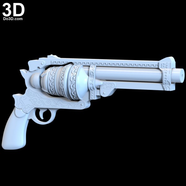 SINoALICE-Cinderella-Gunner-Gun-pistol-Cosplay-Weapon-Prop-3d-printable-model-print-file-do3d-stl
