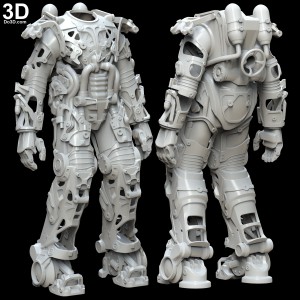 fallout power armor inner parts and structures 3d printable model print file st do3d