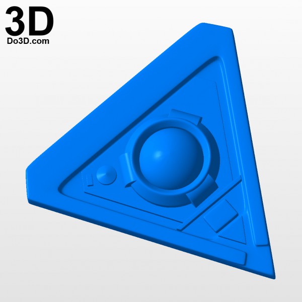 anthem lancer cygnet triangle piece on the top of glove 3d printable model print file stl do3d
