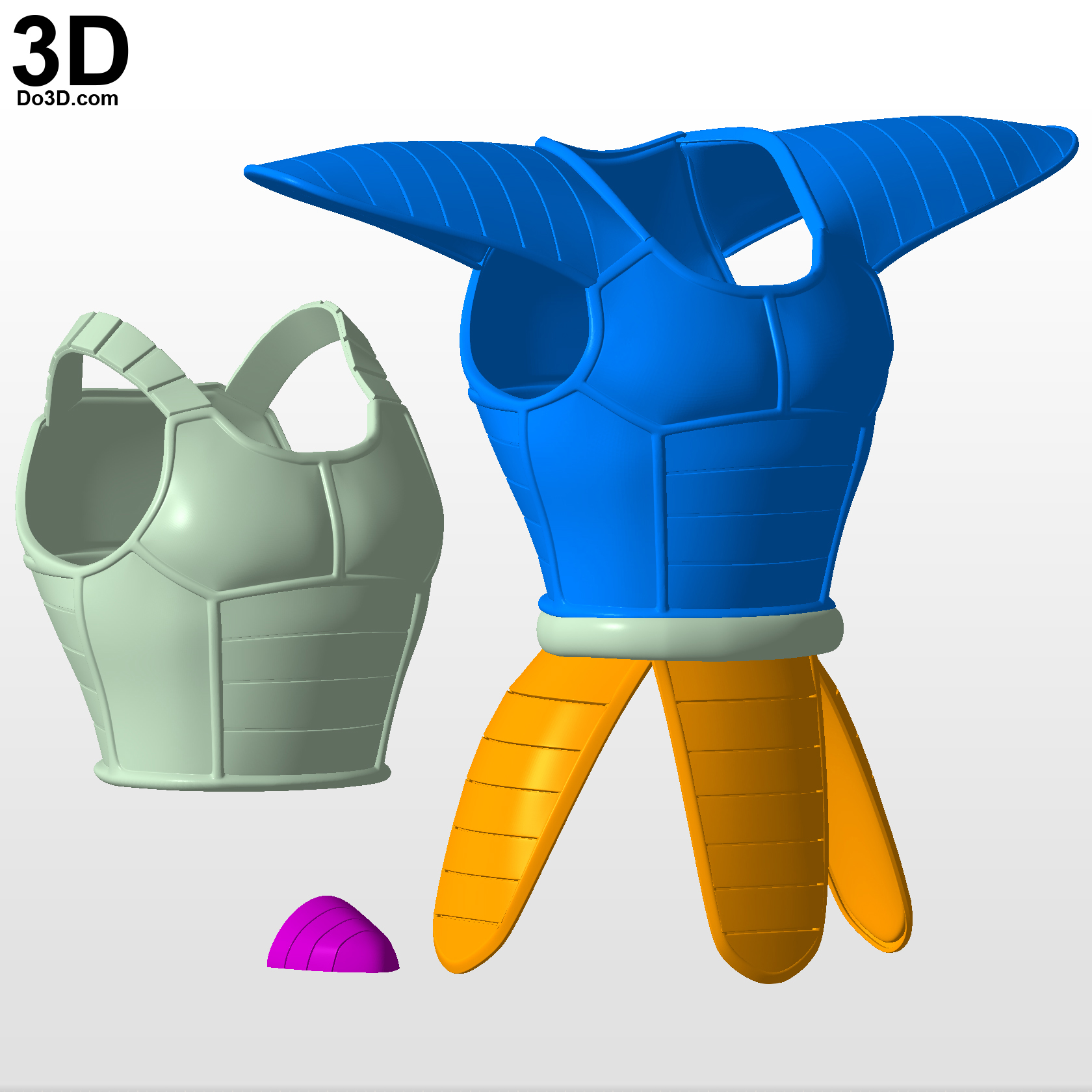 3D Printable Model: Vegeta Super Saiyan SS Goku Armor Dragon Ball Z | Print File Format: STL ...