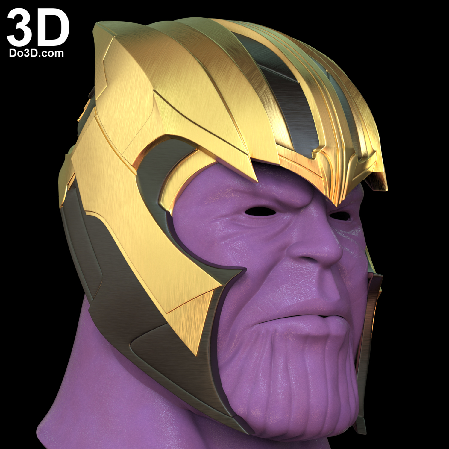 3D Printable Model: Thanos Helmet and Face Shell Avengers Endgame | Print  File Format: STL – Do3D Portfolio