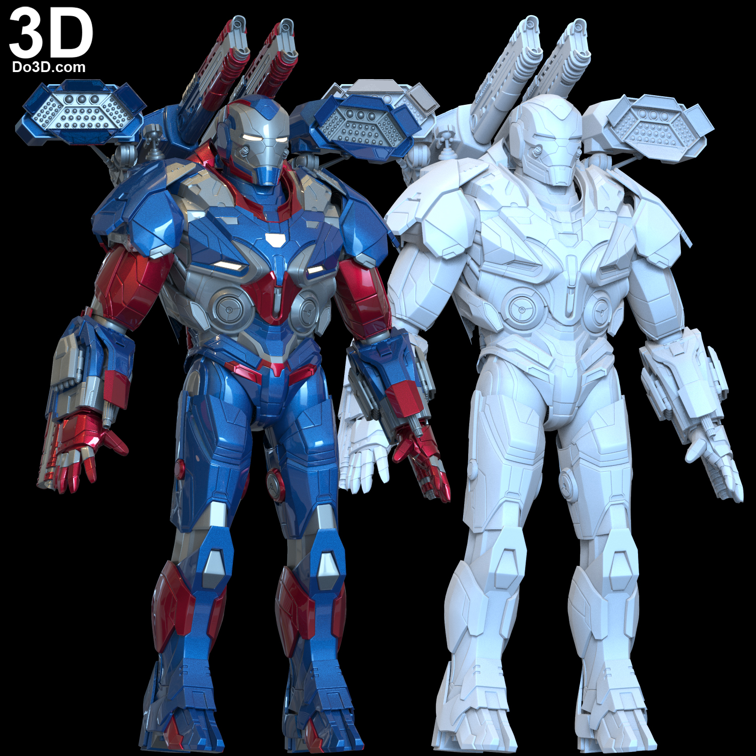 3D Printable Model Avengers Endgame’ Iron Patriot
