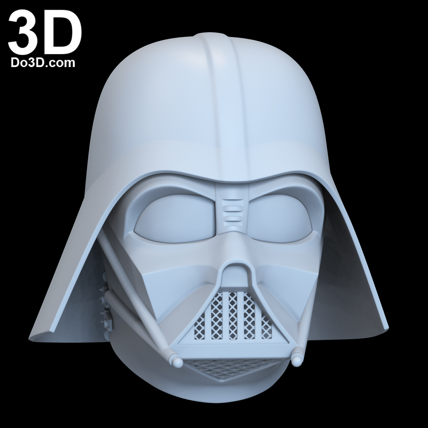 3D Printable Model: Darth Vader Star Wars Helmet with Dome and Neck ...