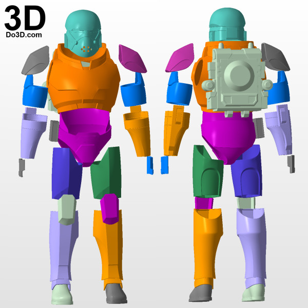 Bad Batch Wrecker 3D Printable Model print file stl cosplay armor helmet by do3d